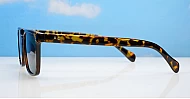The Otis small retro flat-top UV400 sunglasses unisex in three colours with super dark lenses