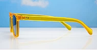 The Otis small retro flat-top UV400 sunglasses unisex in three colours with super dark lenses
