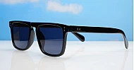 The Otis small retro flat-top UV400 sunglasses unisex in three colours with super dark lenses