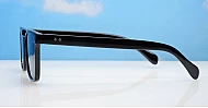 The Otis small retro flat-top UV400 sunglasses unisex in three colours with super dark lenses