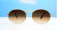 The Ovaltine vintage metal oval UV400 sunglasses for smaller faces with slim metal frames