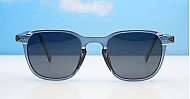 iPOP Urban small square polarised sunglasses in super dark