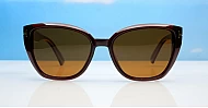 iPOP Juno large polarised cat eye sunglasses for women with gold inlay detail
