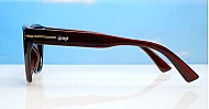 iPOP Juno large polarised cat eye sunglasses for women with gold inlay detail