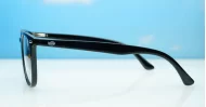 Classic round unisex blue light glasses with silver accents and flexible steel hinges