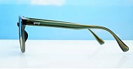 iPOP Vesper large round polarised sunnies in [colour] with gold detail and super dark lenses