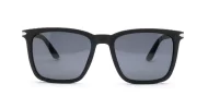 Men's classic polarised sunglasses with silver detailing on frames and temples