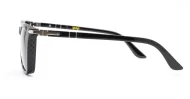 Men's classic polarised sunglasses with silver detailing on frames and temples