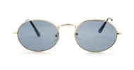 The Ovaltine vintage metal oval UV400 sunglasses for smaller faces with slim metal frames