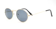 The Ovaltine vintage metal oval UV400 sunglasses for smaller faces with slim metal frames