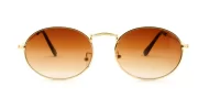 The Ovaltine vintage metal oval UV400 sunglasses for smaller faces with slim metal frames