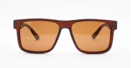 iPOP Reverb men's flat top polarised sunglasses with metal temple detailing