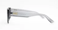 Women's polarised soft upsweep cateye sunglasses with gold temple emblem