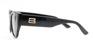 Women's polarised soft upsweep cateye sunglasses with gold temple emblem