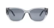 Women's polarised soft upsweep cateye sunglasses with gold temple emblem