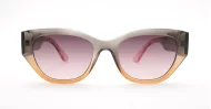 Beth women's cat eye sunglasses with textured gold temple detailing