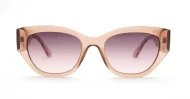 Beth women's cat eye sunglasses with textured gold temple detailing