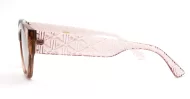 Beth women's cat eye sunglasses with textured gold temple detailing