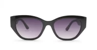 Beth women's cat eye sunglasses with textured gold temple detailing