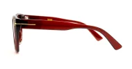 Vintage cat-eye polarised sunglasses with gold detailing on the temples