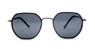 Vintage style metal frame polarised sunglasses