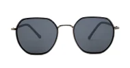 Vintage style metal frame polarised sunglasses
