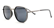 Vintage style metal frame polarised sunglasses