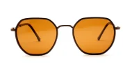 Vintage style metal frame polarised sunglasses