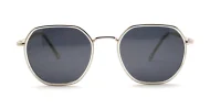 Vintage style metal frame polarised sunglasses