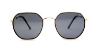 Vintage style metal frame polarised sunglasses