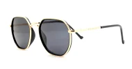 Vintage style metal frame polarised sunglasses