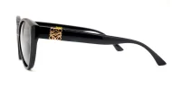 Women’s vintage cat eye polarised sunglasses with soft upsweep and gold temple accents
