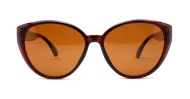 Women’s vintage cat eye polarised sunglasses with soft upsweep and gold temple accents