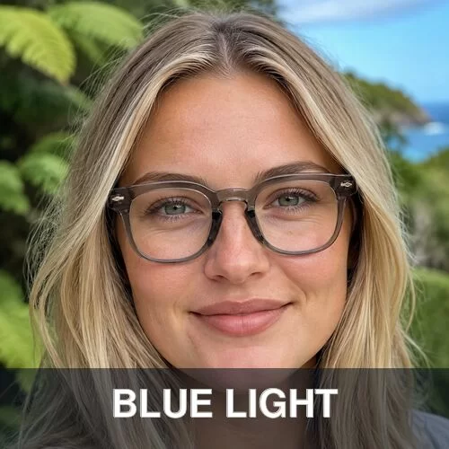 woman wearing blue-light-glasses-nz