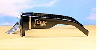 LOCS Hardcore 91010 men's UV400 sunglasses in black with super dark Category 3 lenses
