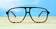 Large aviator blue blocker glasses in black, tortoise or clear with quality steel hinges
