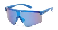 Loop Viper youth sports sunglasses with colour splat frames and mirror lenses