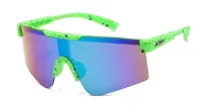 Loop Viper youth sports sunglasses with colour splat frames and mirror lenses