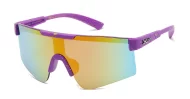 Loop Viper youth sports sunglasses with colour splat frames and mirror lenses