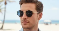 Troy classic round vintage metal polarised sunglasses unisex several colours