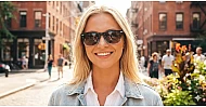 Maui Black wayfarer polarised sunglasses with black gradient frames superdark grey lenses and inner core wire temples