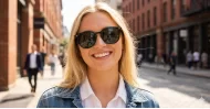  Timoti G15 unisex polarised sunglasses black frames green G15 lenses