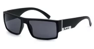 LOCS Hardcore 91026 men's UV400 sunglasses in matt black with super dark Category 3 lenses