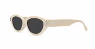 Genevieve vintage oval sunglasses with silver inlay detail, iPOP NZ