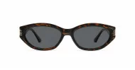 Genevieve vintage oval sunglasses with silver inlay detail, iPOP NZ