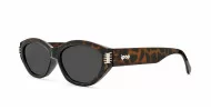 Genevieve vintage oval sunglasses with silver inlay detail, iPOP NZ