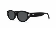 Genevieve vintage oval sunglasses with silver inlay detail, iPOP NZ