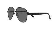 Polarised aviator sunglasses with slim metal frame and double bridge