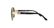 Polarised aviator sunglasses with slim metal frame and double bridge