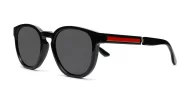  Kahu chunky round polarised sunglasses colour pinstripe temples unisex